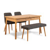 Produživi set stolova i stolica (4 komada) Santiago Atlantice-Antracit