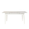 Produživi set stolova i stolica (4 komada) Vina 1048 - Tamnoplava, bijela