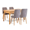 Produživi set stolova i stolica (5 komada) Santiago Atlantic Grey