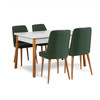 Produživi set stolova i stolica (5 komada) Santiago Bijelo Zeleno