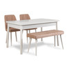 Set stolova i stolica (4 komada) Costa Bijeli Kamen
