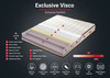 Dušek Visco Exclusive 150x200 cm Memory Foam dvostruke veličine Luksuzni mekani dušek