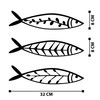 Dekorativni metalni zidni pribor  Hamsi
