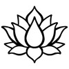 Dekorativni metalni zidni pribor Lotusov cvijet 1
