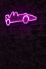 Dekorativna plastična led rasvjeta Trkaći automobil Formule 1 - roze