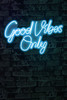 Dekorativna plastična led rasvjeta Good Vibes Only 2 - Plava