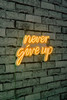 Dekorativna plastična led rasvjeta Never Give Up - Žuta