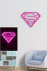 Dekorativna plastična led rasvjeta Superman - Pink