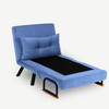 Kauč na razvlačenje s 1 sjedalom Sando samac - Plava