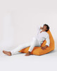 Lazy bag Pyramid Big Bed Pouf - narančasta