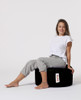 Tabure bag Okrugli  - crni
