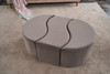 Tabure Alya Puf - Mink