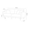 Sofa-krevet Garnitura Aria-TKM03-1008