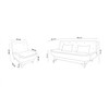 Sofa-krevet Garnitura Kelebek TKM1-1501