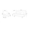 Sofa-krevet Garnitura Kelebek TKM2-0101
