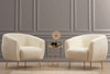 Wing Chair Eses Cream Bouclette