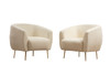 Wing Chair Eses Cream Bouclette