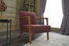 Wing Chair Kemer - Claret Red