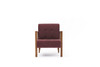 Wing Chair Kemer - Claret Red