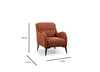 Wing Chair Kenzo - crijepno crvena