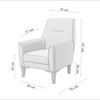 Wing Chair Liones-S-Tamno siva