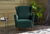 Wing Chair Lola Berjer - Zelena