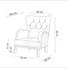 Wing Chair Marta-Gray