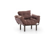 Wing Chair Nitta singl - smeđa