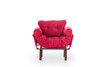 Wing Chair Nitta Singl - Maroon