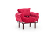 Wing Chair Nitta Singl - Maroon