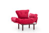 Wing Chair Nitta Singl - Maroon