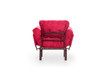 Wing Chair Nitta Singl - Maroon