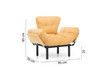 Wing Chair Nitta singl - Senf