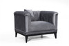 Wing Chair Trendy - tamno siva