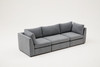 Sofa s 3 sjedala Trosjed Mottona - siva   a.g