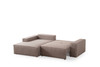 Kutna sofa-krevet Pırlo Lijevi kut - smeđa   a.g