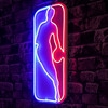Dekorativna plastična led rasvjeta Logo Jerry West - višebojan   a.g