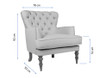 Wing Chair New London - Ecru   a.g