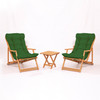 Set vrtnih stolova i stolica (3 komada) MY007 - Zelena
