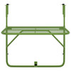 Balkonski stol zeleni 60 x 40 cm čelični 340918