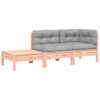Vrtna sofa s jastucima i tabureom od masivnog drva duglazije 838187