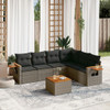 7-dijelni set vrtnih sofa sivi od poliratana 3226851