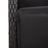 9-dijelni vrtni blagovaonski set s jastucima crni od poliratana 3212461