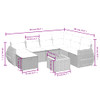 8-dijelni set vrtnih sofa od poliratana s jastucima sivi 3265078