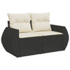 9-dijelni set vrtnih sofa s jastucima crni od poliratana 3221815