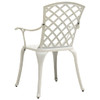 5-dijelni bistro set od lijevanog aluminija bijeli 3070609