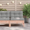 Vrtna sofa bez naslona za ruke s jastucima od masivne duglazije 838159