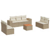 8-dijelni set vrtnih sofa od poliratana s jastucima bež 3257731