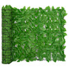 Balkonski zaslon sa zelenim lišćem 200 x 100 cm 367844