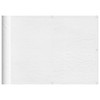 Balkonski zaslon bijeli 75x1000 cm 100 % poliester Oxford 4000090